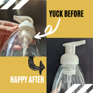 Foam Soap Pump Before and After